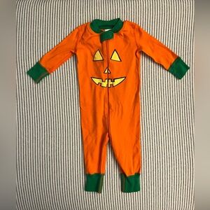 NWOT Hanna Andersson Orange and Green Baby Halloween Romper